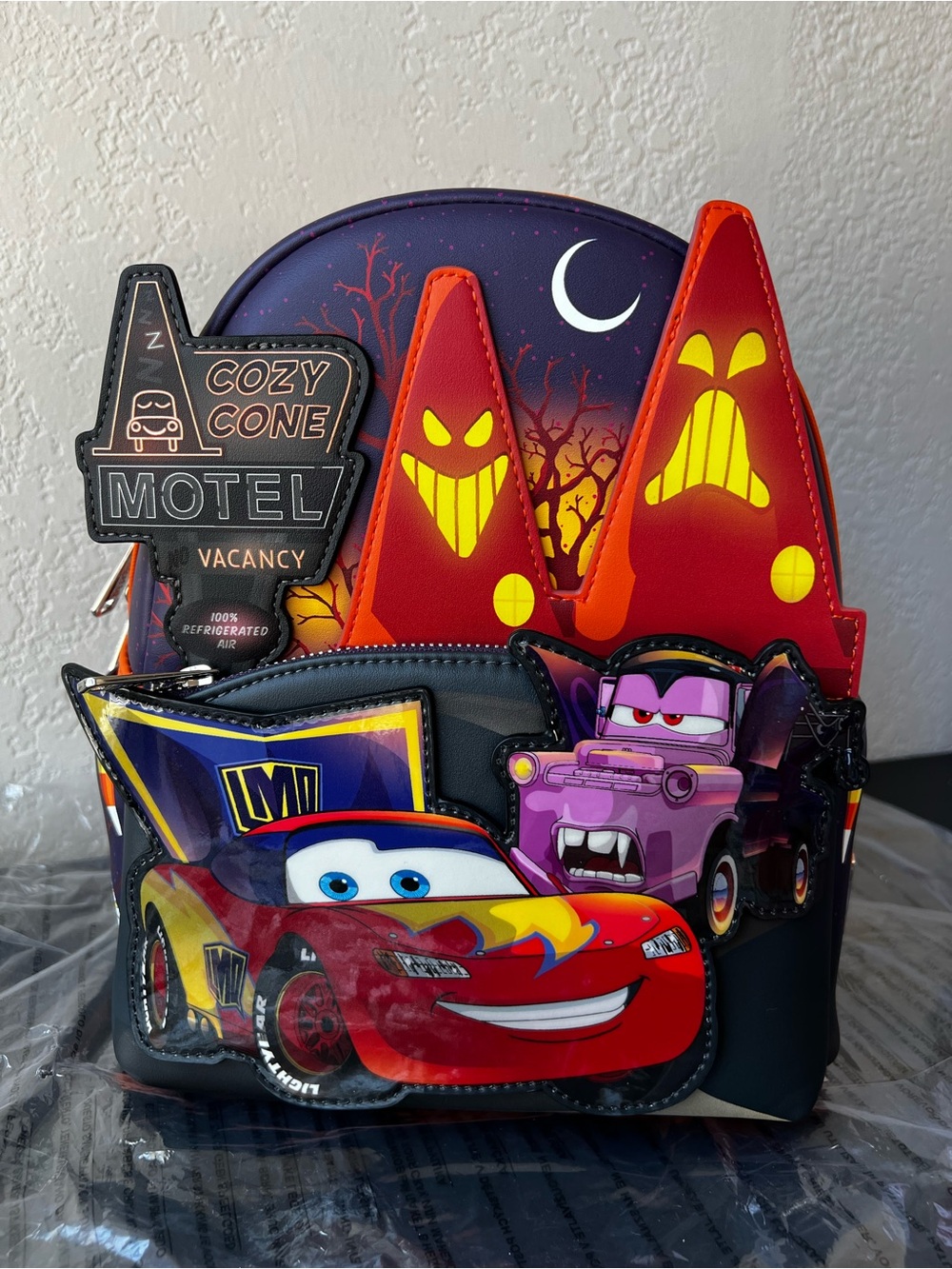 Loungefly Disney Pixar Cars Halloween Costumes Glow-in-the-Dark Mini Backpack